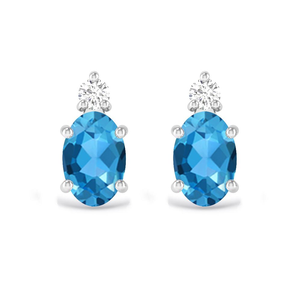 White Gold - Blue Topaz