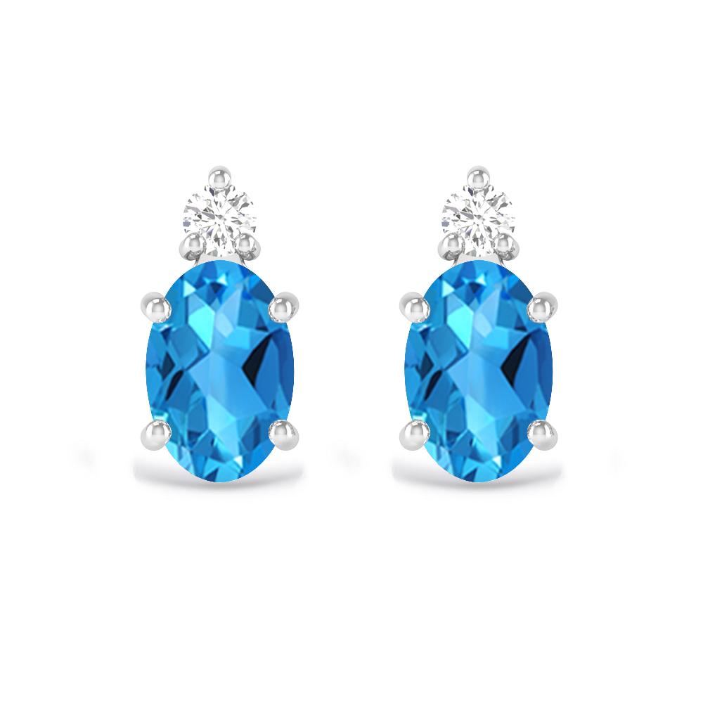 White Gold - Blue Topaz