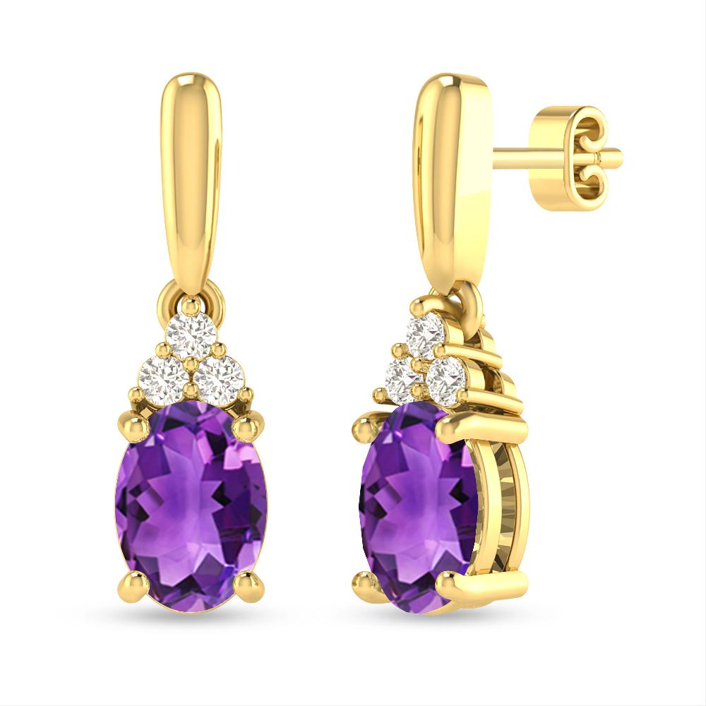 Yellow Gold - Amethyst