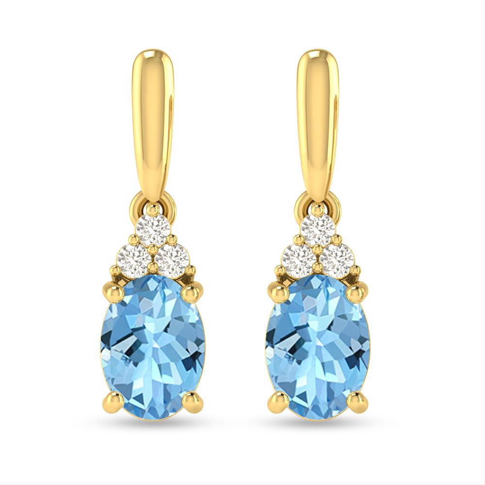 Yellow Gold - Aquamarine