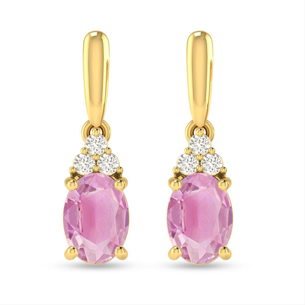 Yellow Gold - Pink Tourmaline