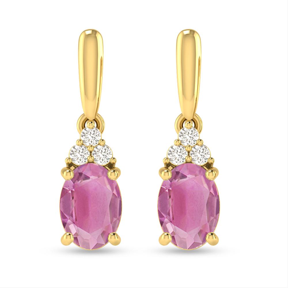 Yellow Gold - Pink Tourmaline