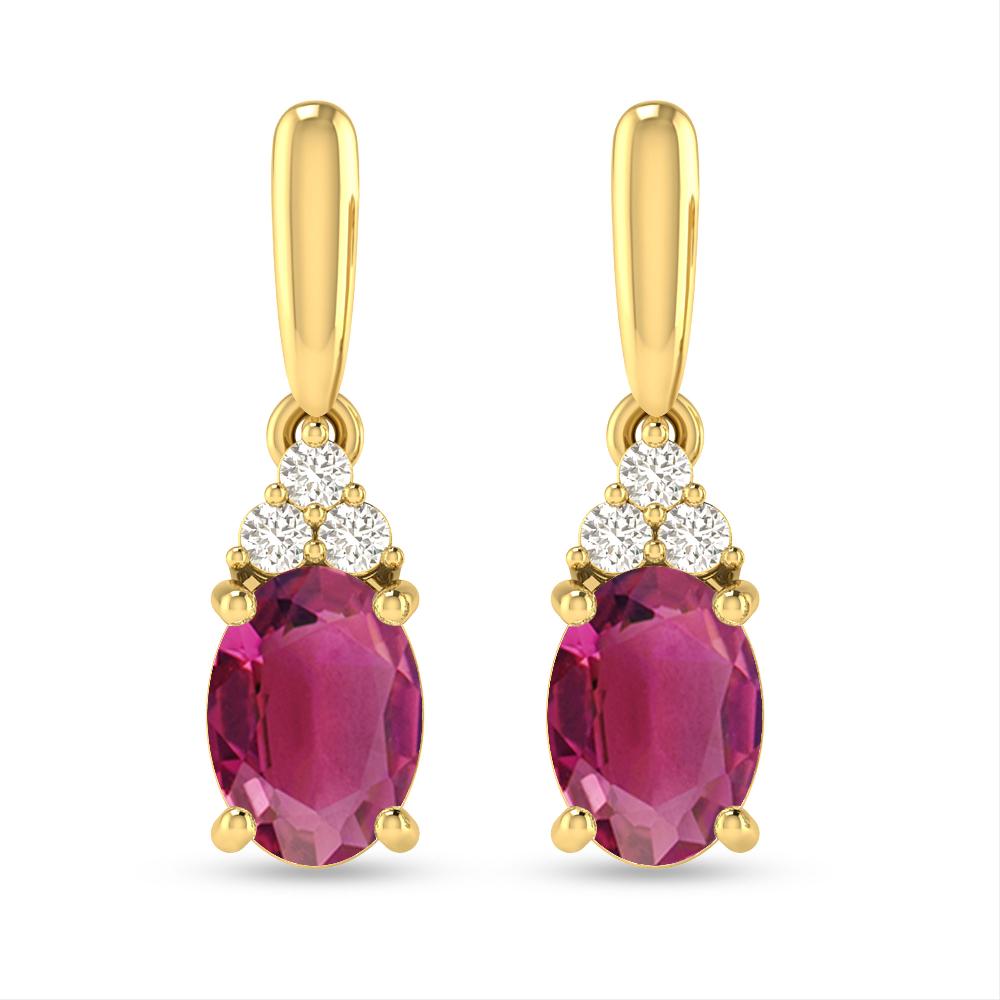 Yellow Gold - Pink Tourmaline