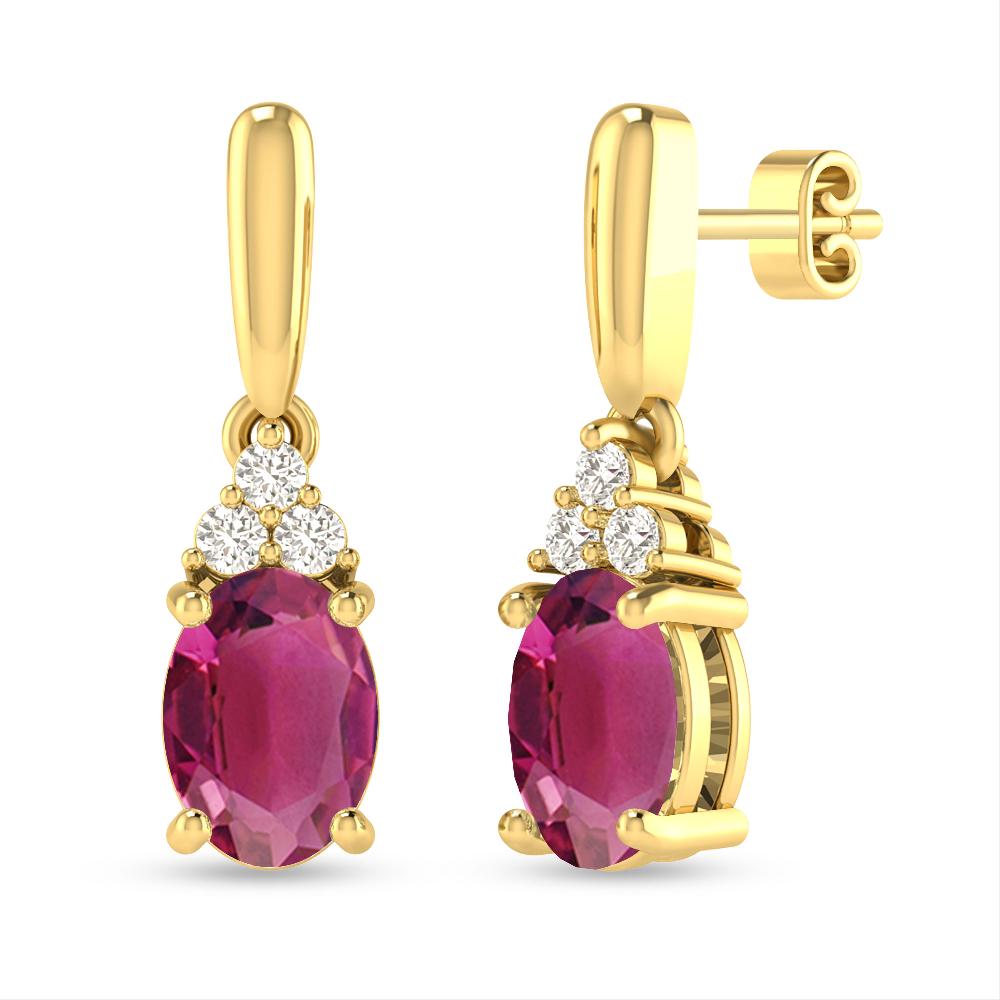 Yellow Gold - Pink Tourmaline