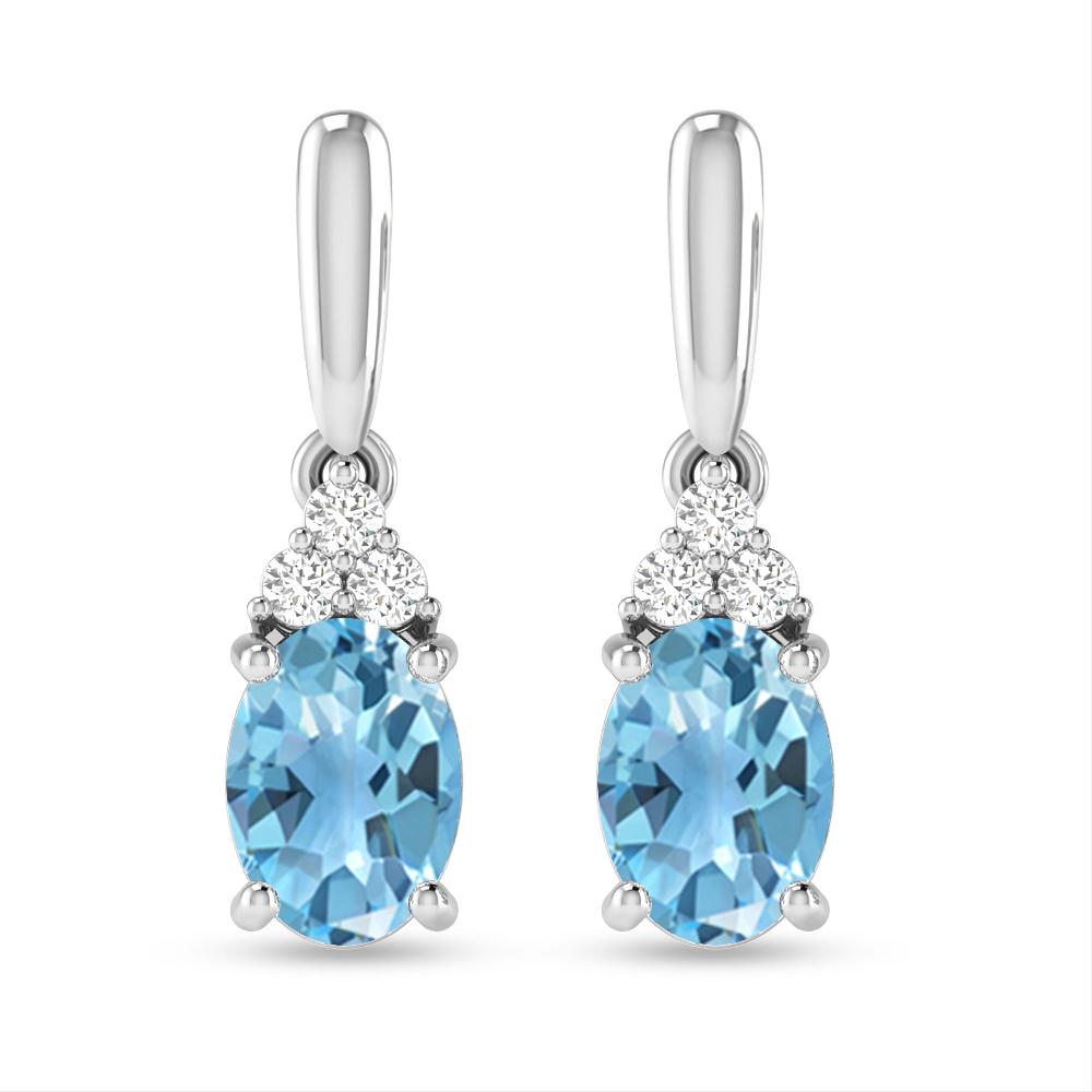 White Gold - Blue Topaz