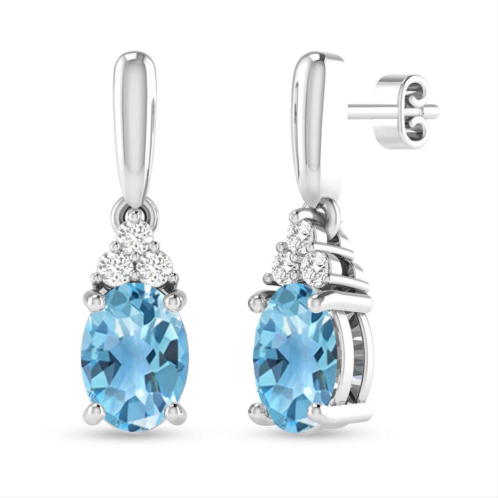 White Gold - Blue Topaz