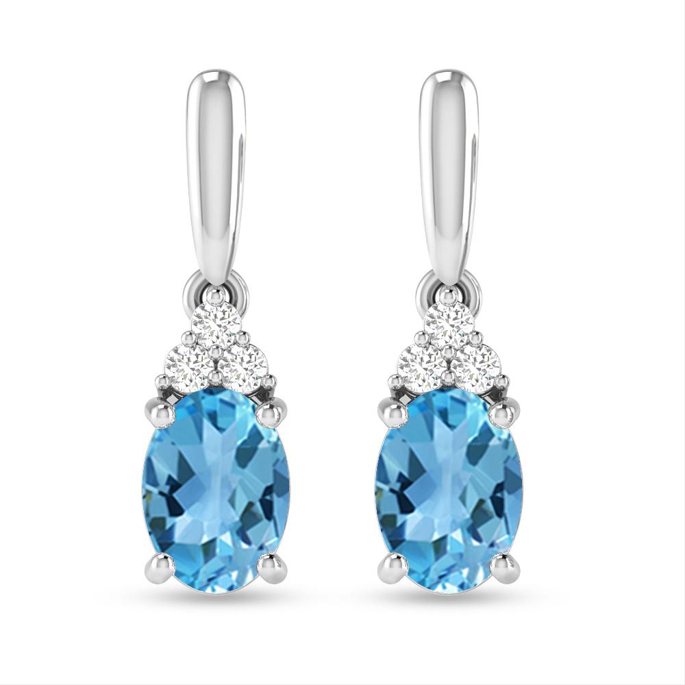 White Gold - Blue Topaz