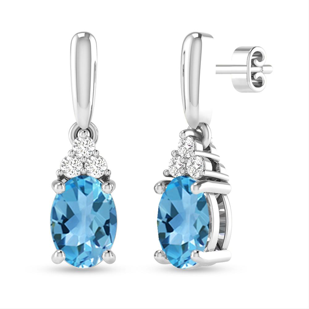 White Gold - Blue Topaz