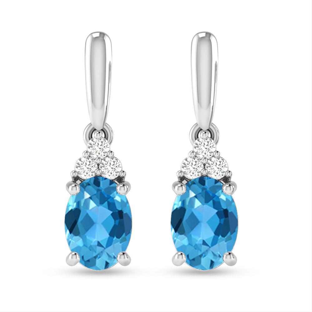 White Gold - Blue Topaz