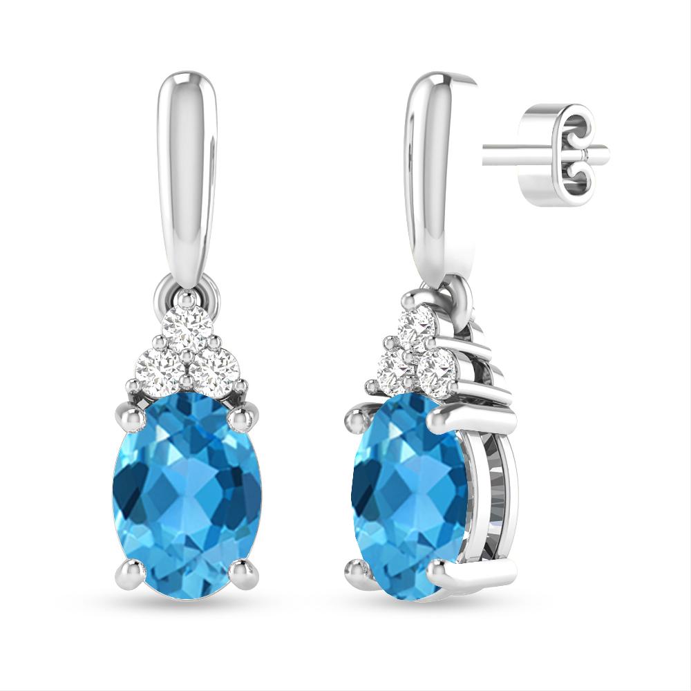 White Gold - Blue Topaz