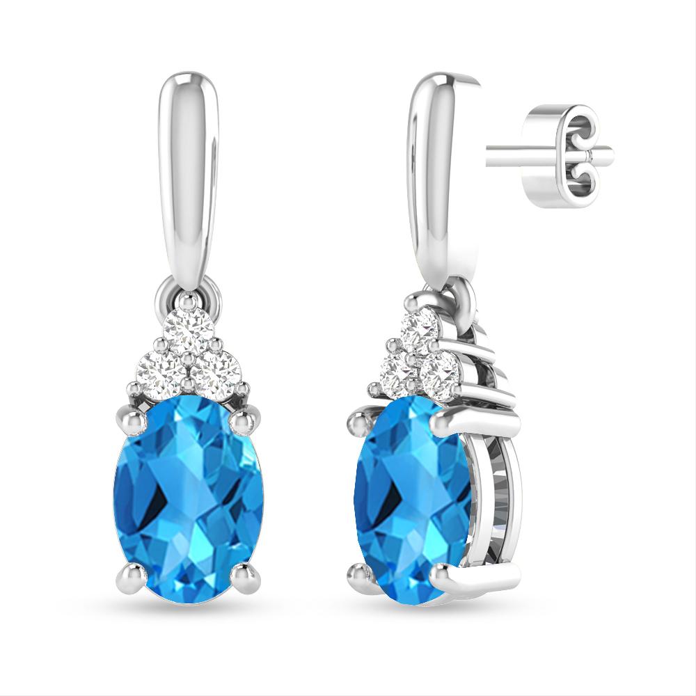 White Gold - Blue Topaz