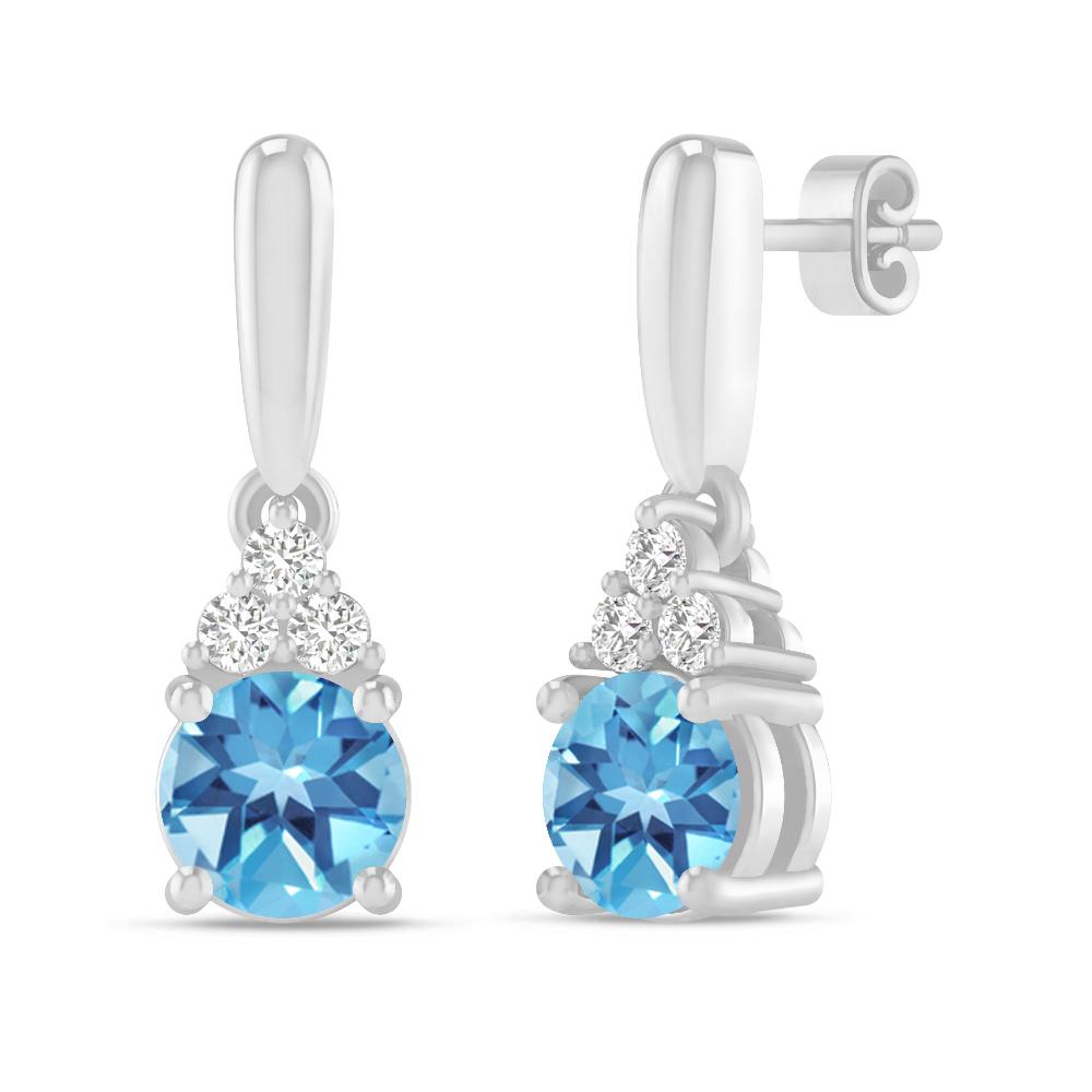 White Gold - Blue Topaz