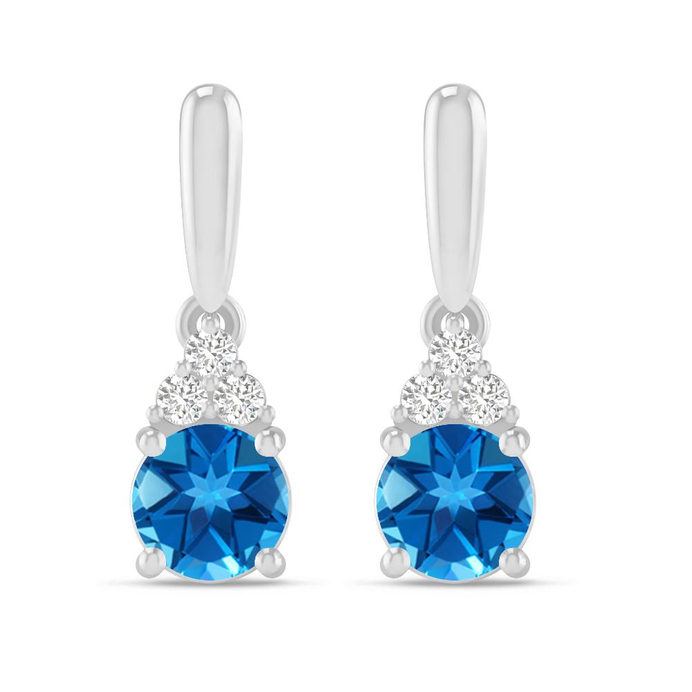 White Gold - Blue Topaz