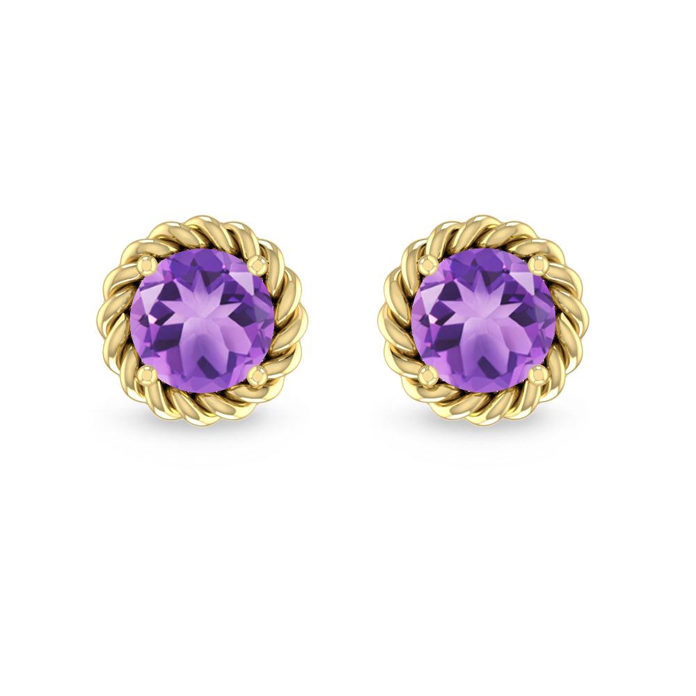 Yellow Gold - Amethyst