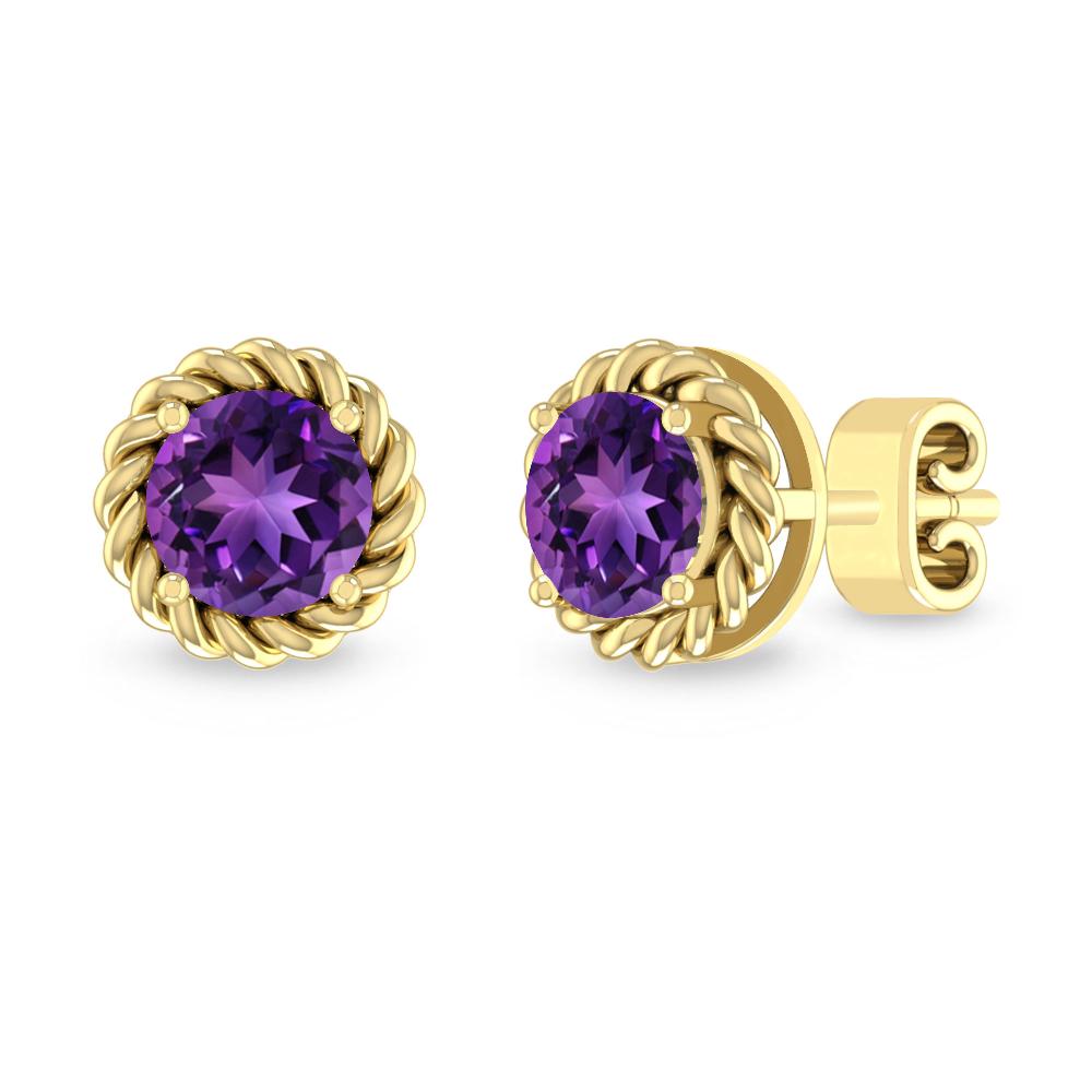 Yellow Gold - Amethyst