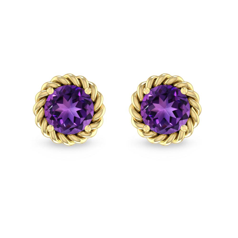 Yellow Gold - Amethyst