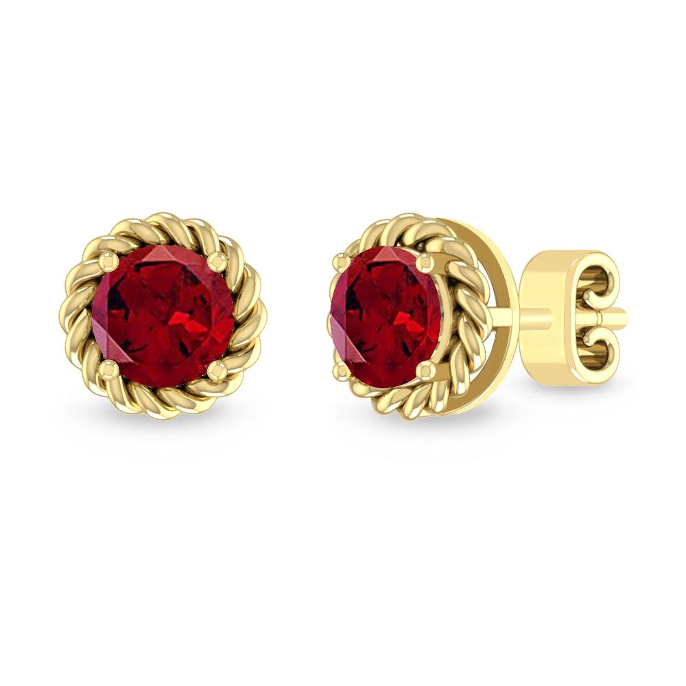 Yellow Gold - Garnet