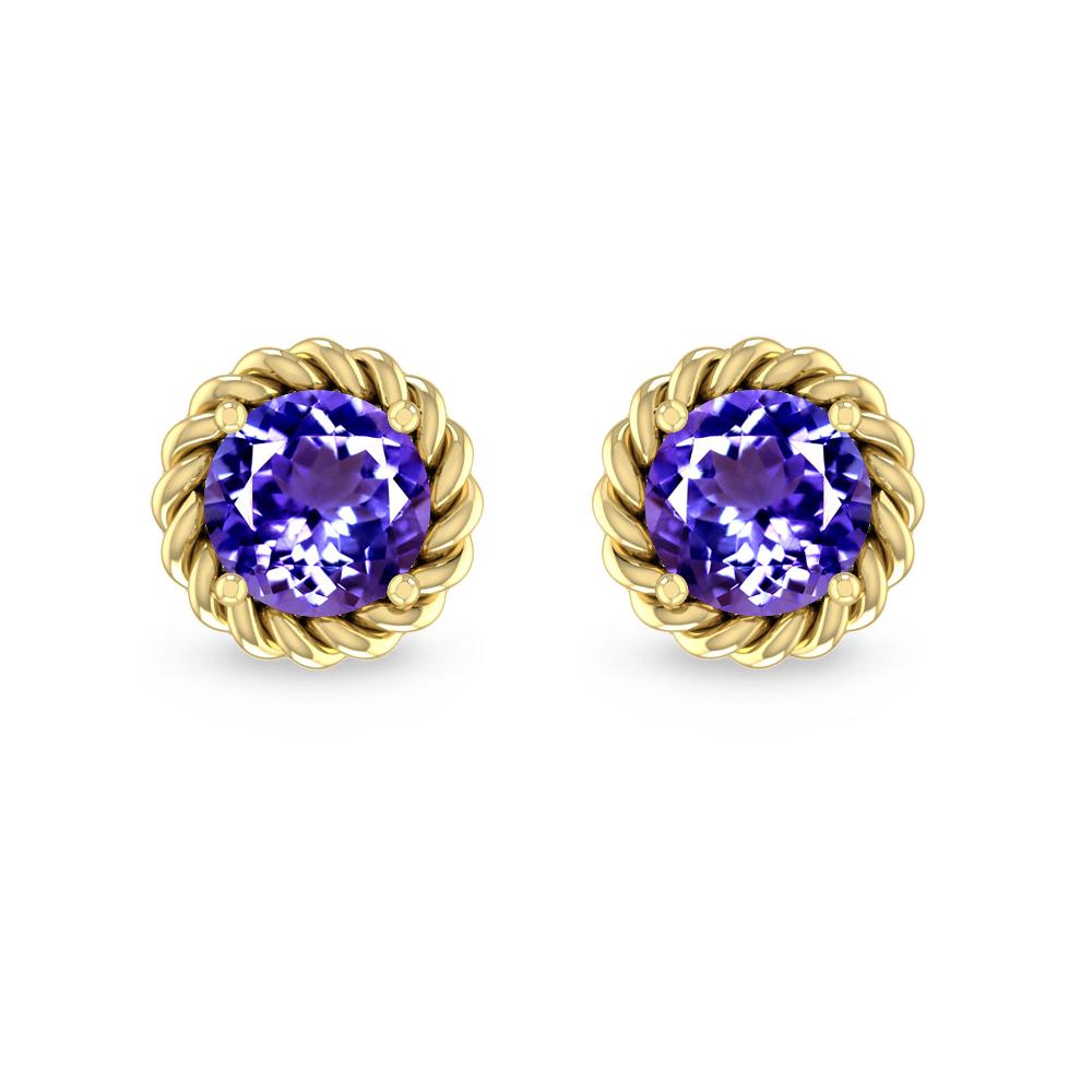 Yellow Gold - Tanzanite