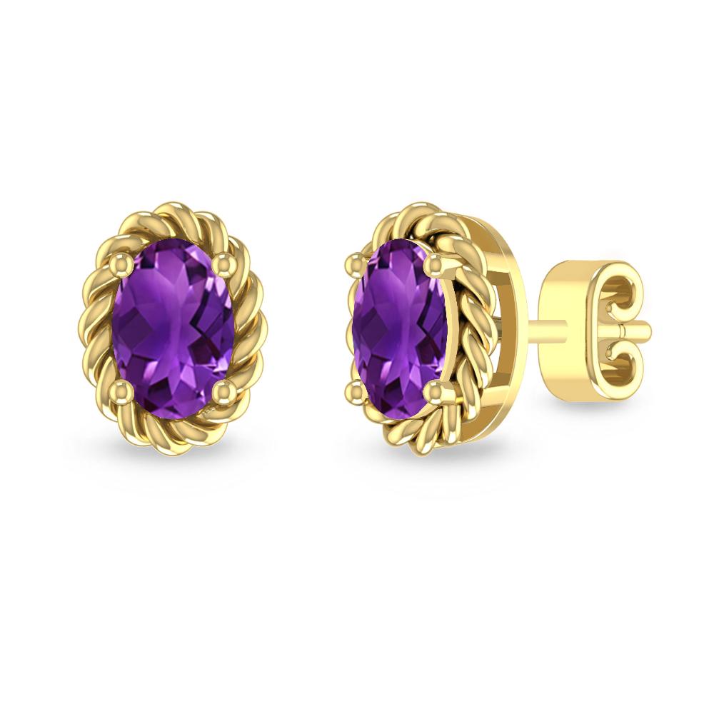 Yellow Gold - Amethyst