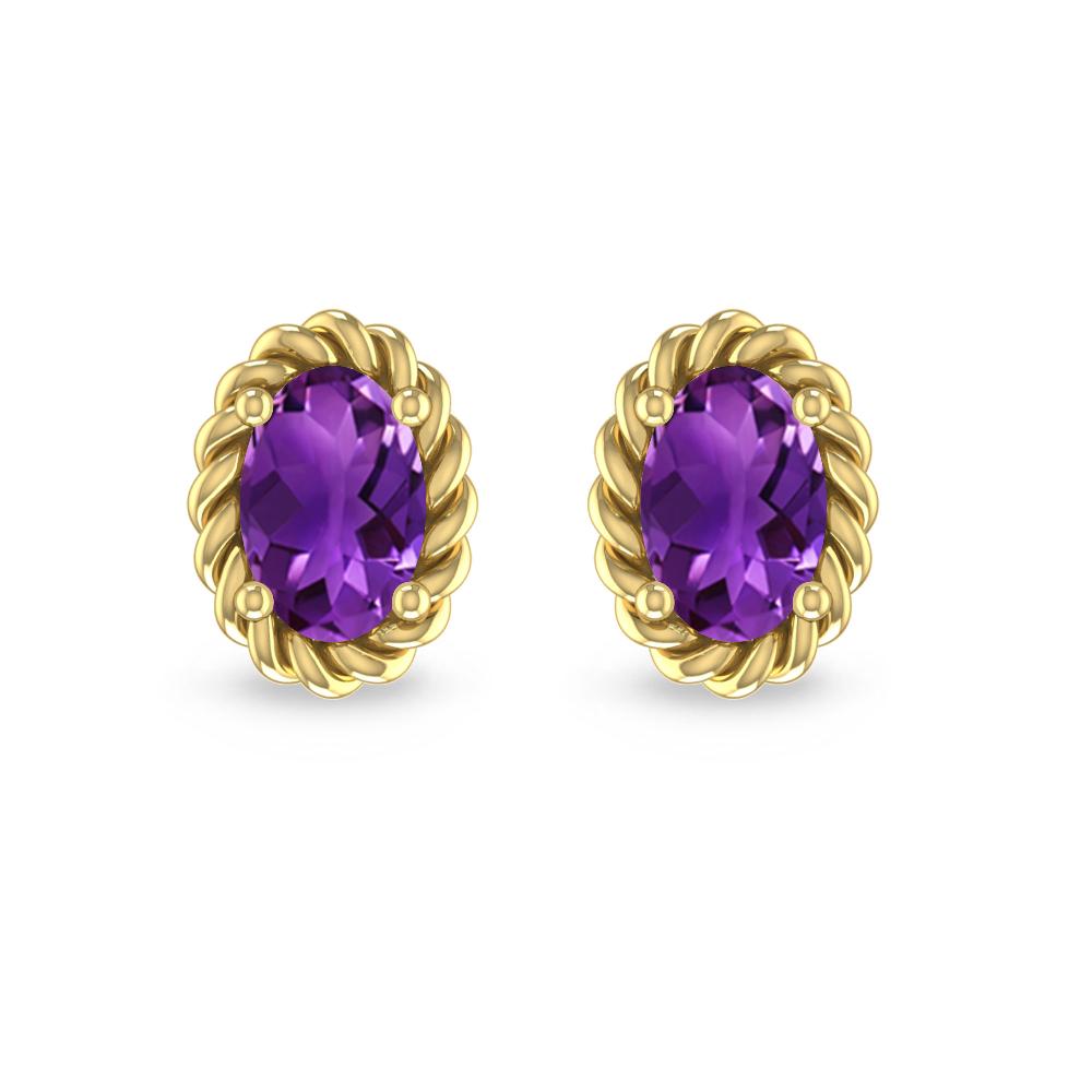 Yellow Gold - Amethyst