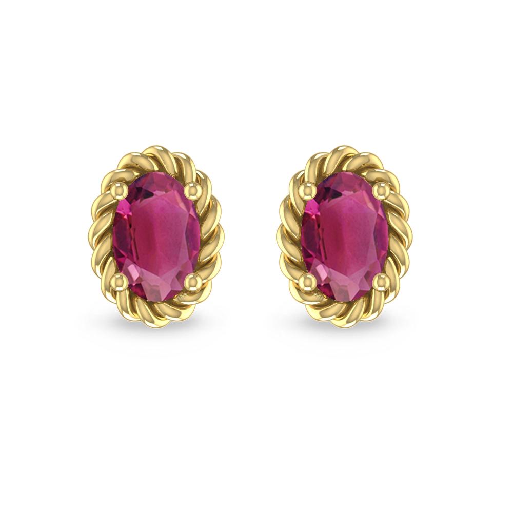 Yellow Gold - Pink Tourmaline