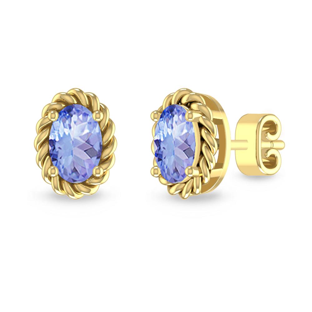 Yellow Gold - Tanzanite