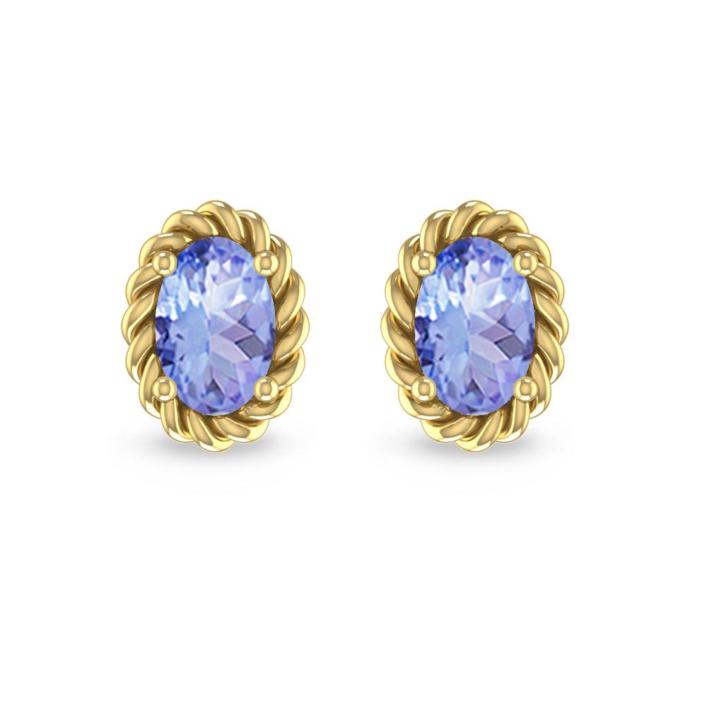 Yellow Gold - Tanzanite