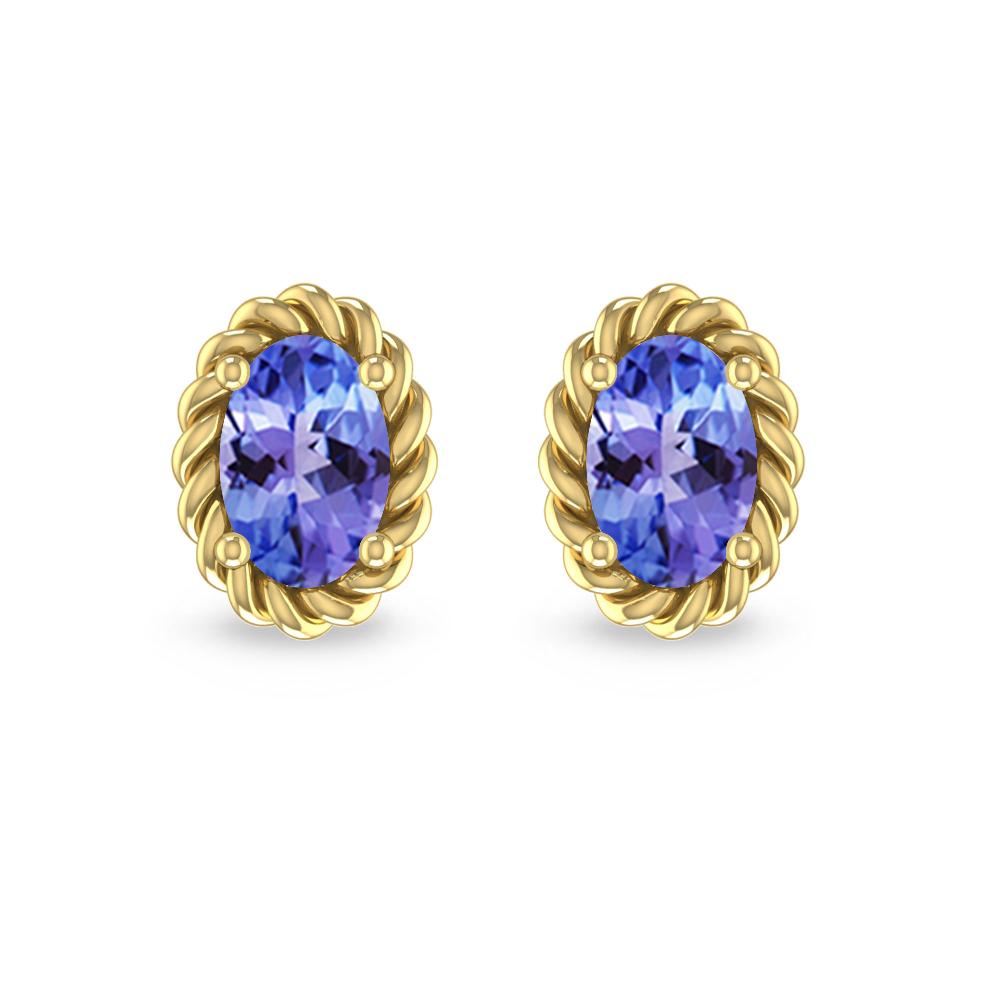 Yellow Gold - Tanzanite