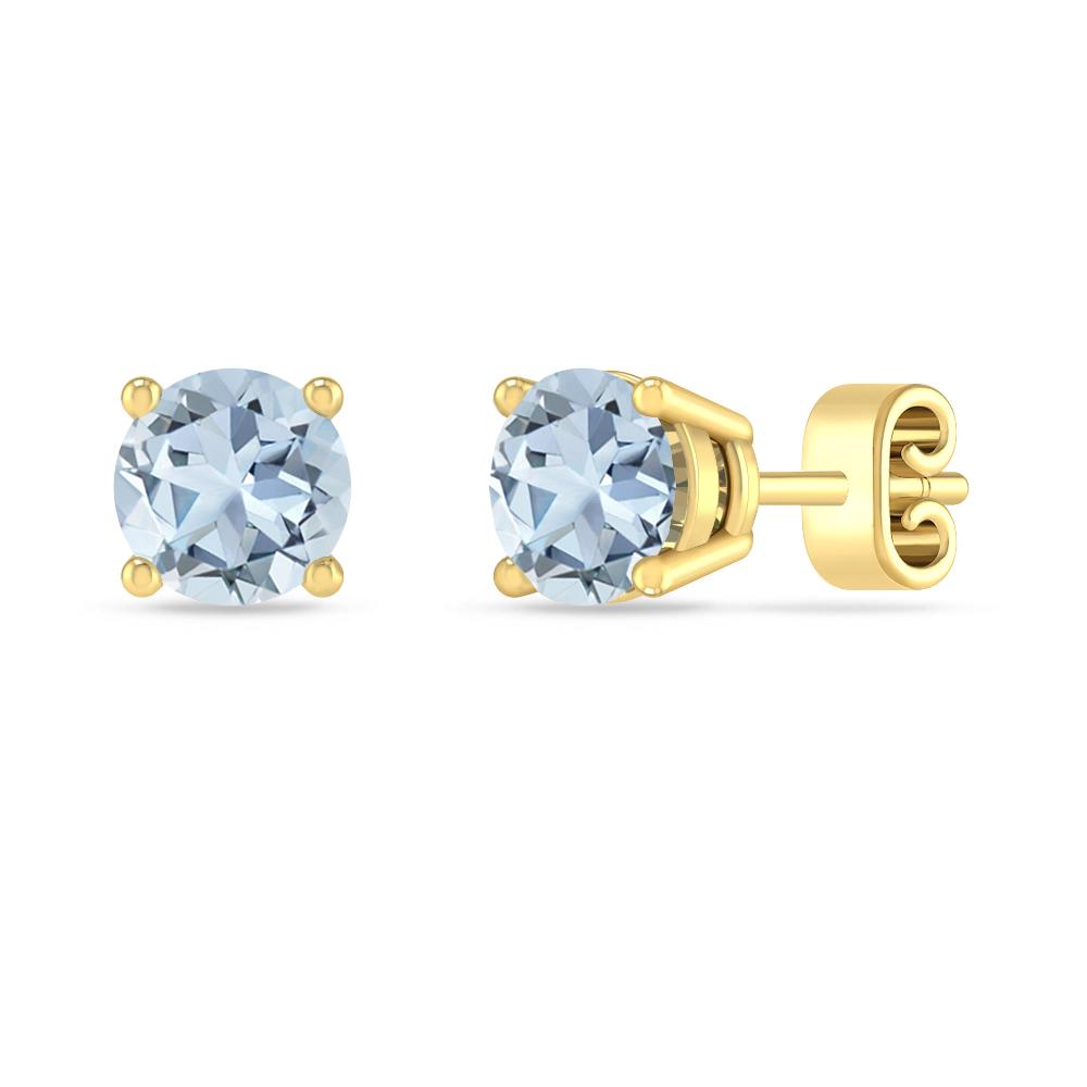 Yellow Gold - Aquamarine