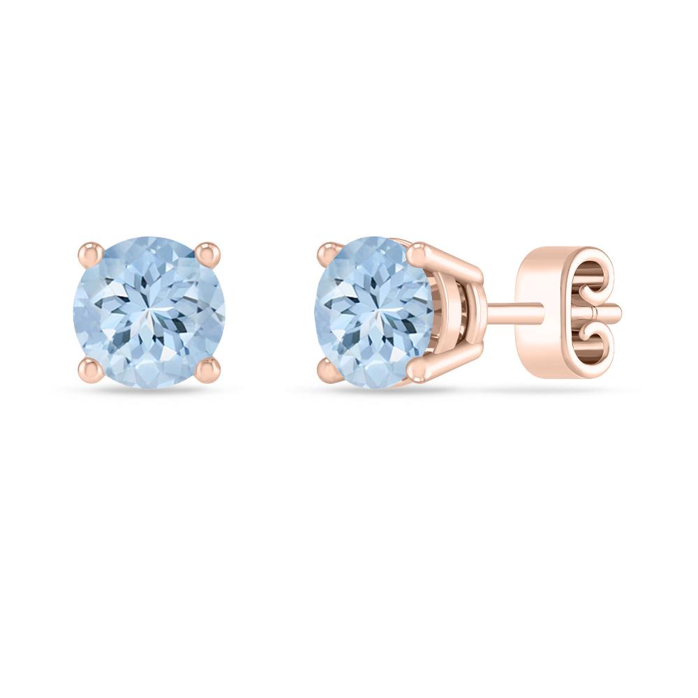 Rose Gold - Aquamarine