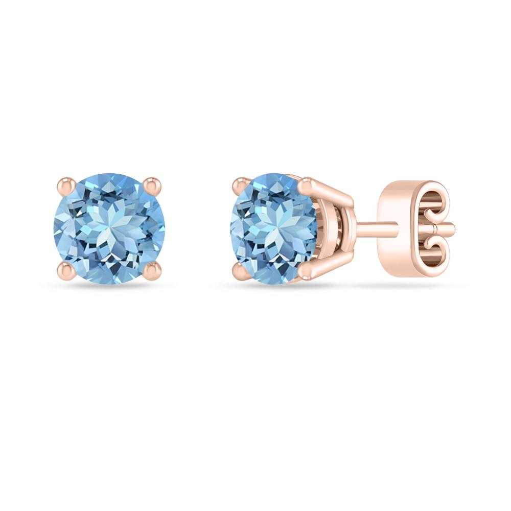 Rose Gold - Aquamarine