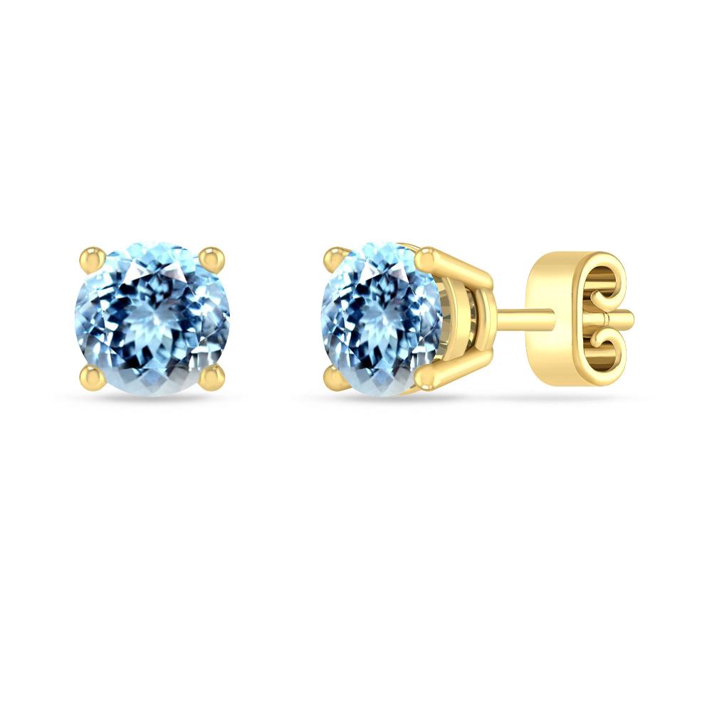 Yellow Gold - Aquamarine