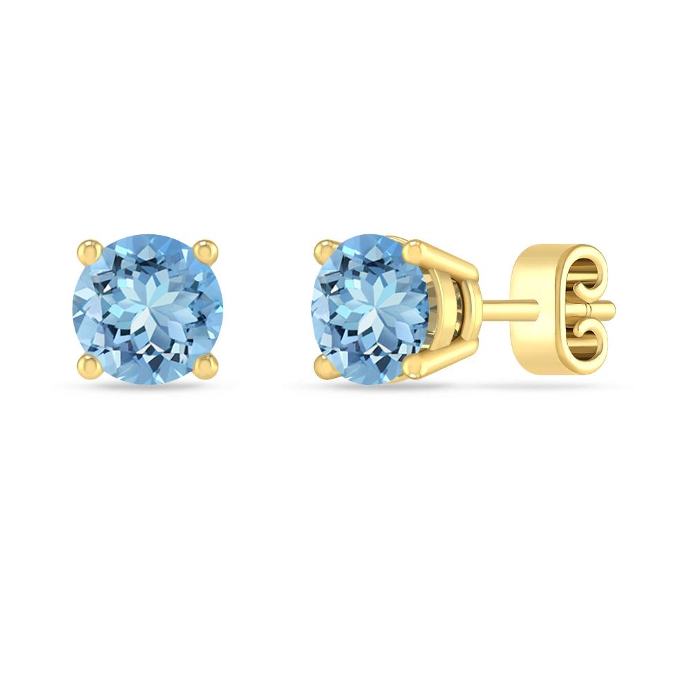 Yellow Gold - Aquamarine