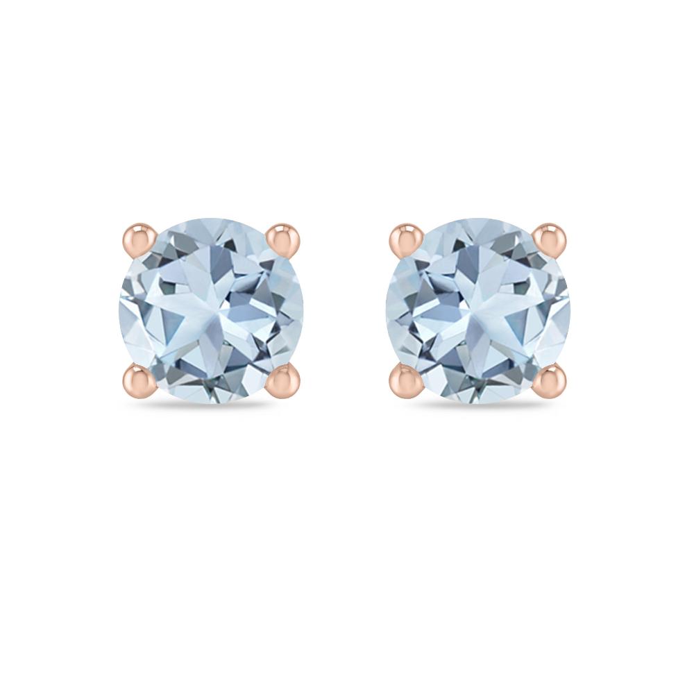 Rose Gold - Aquamarine