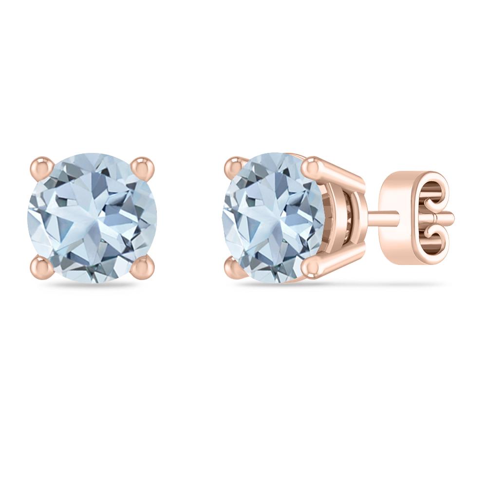 Rose Gold - Aquamarine