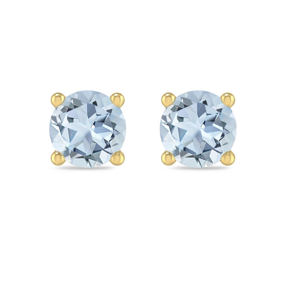 Yellow Gold - Aquamarine