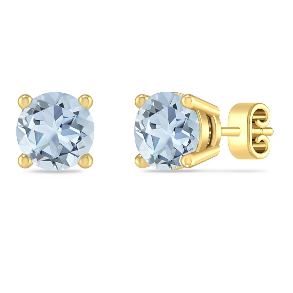 Yellow Gold - Aquamarine