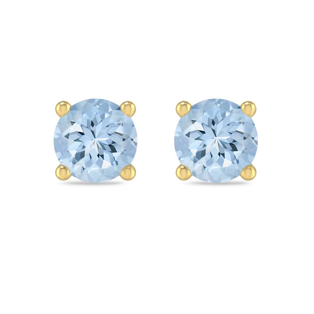 Yellow Gold - Aquamarine