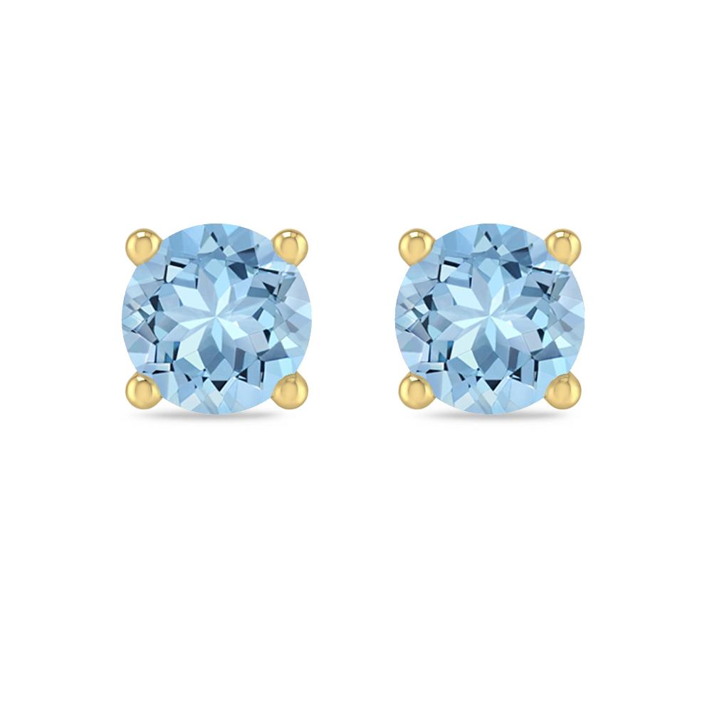 Yellow Gold - Aquamarine