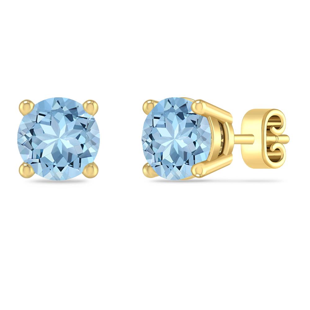 Yellow Gold - Aquamarine