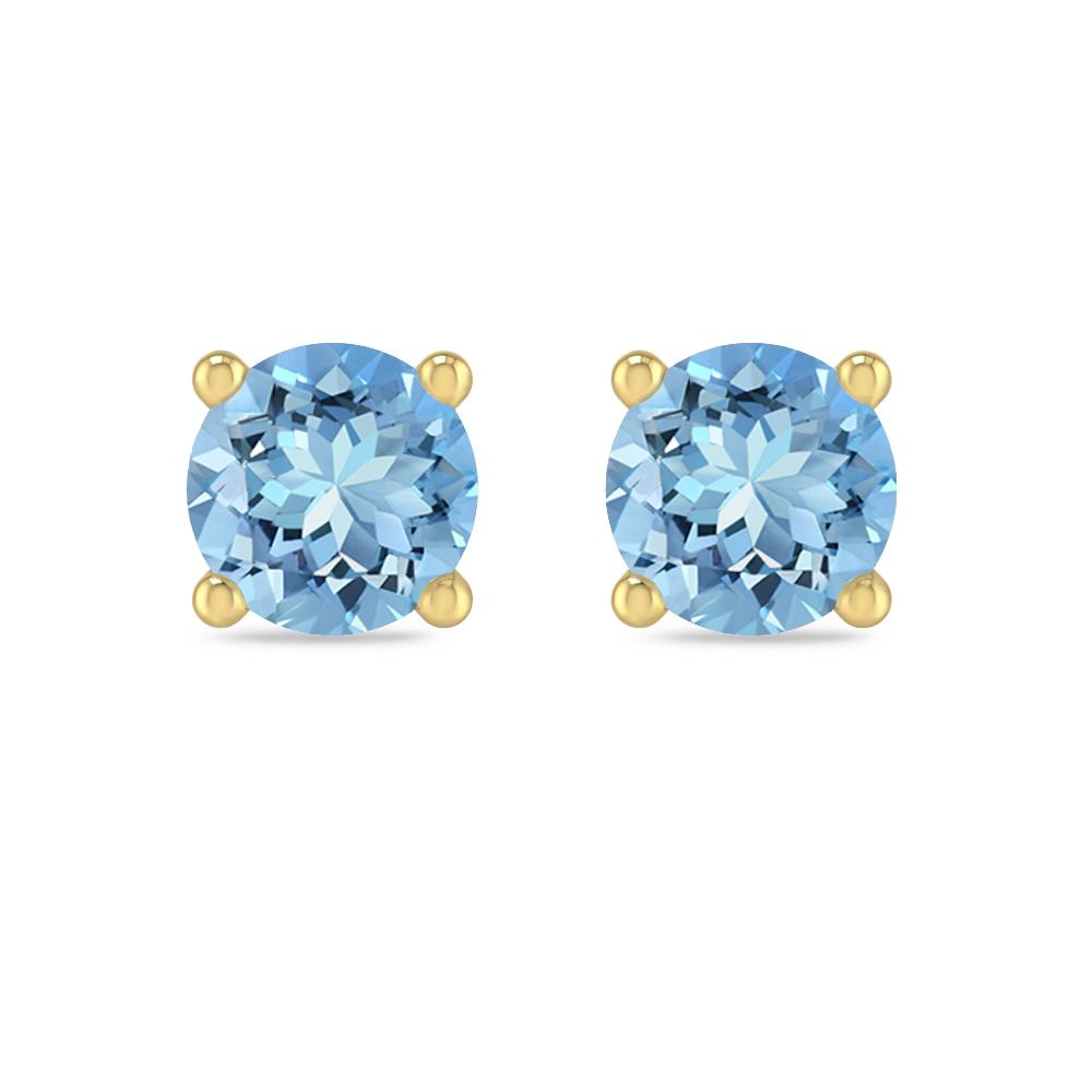 Yellow Gold - Aquamarine