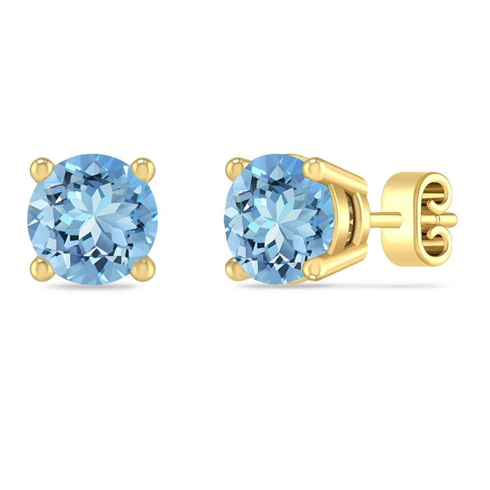 Yellow Gold - Aquamarine