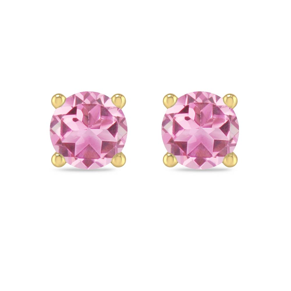 Yellow Gold - Pink Tourmaline