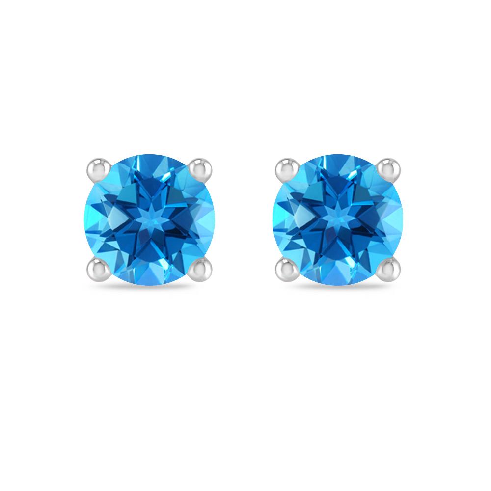 White Gold - Blue Topaz