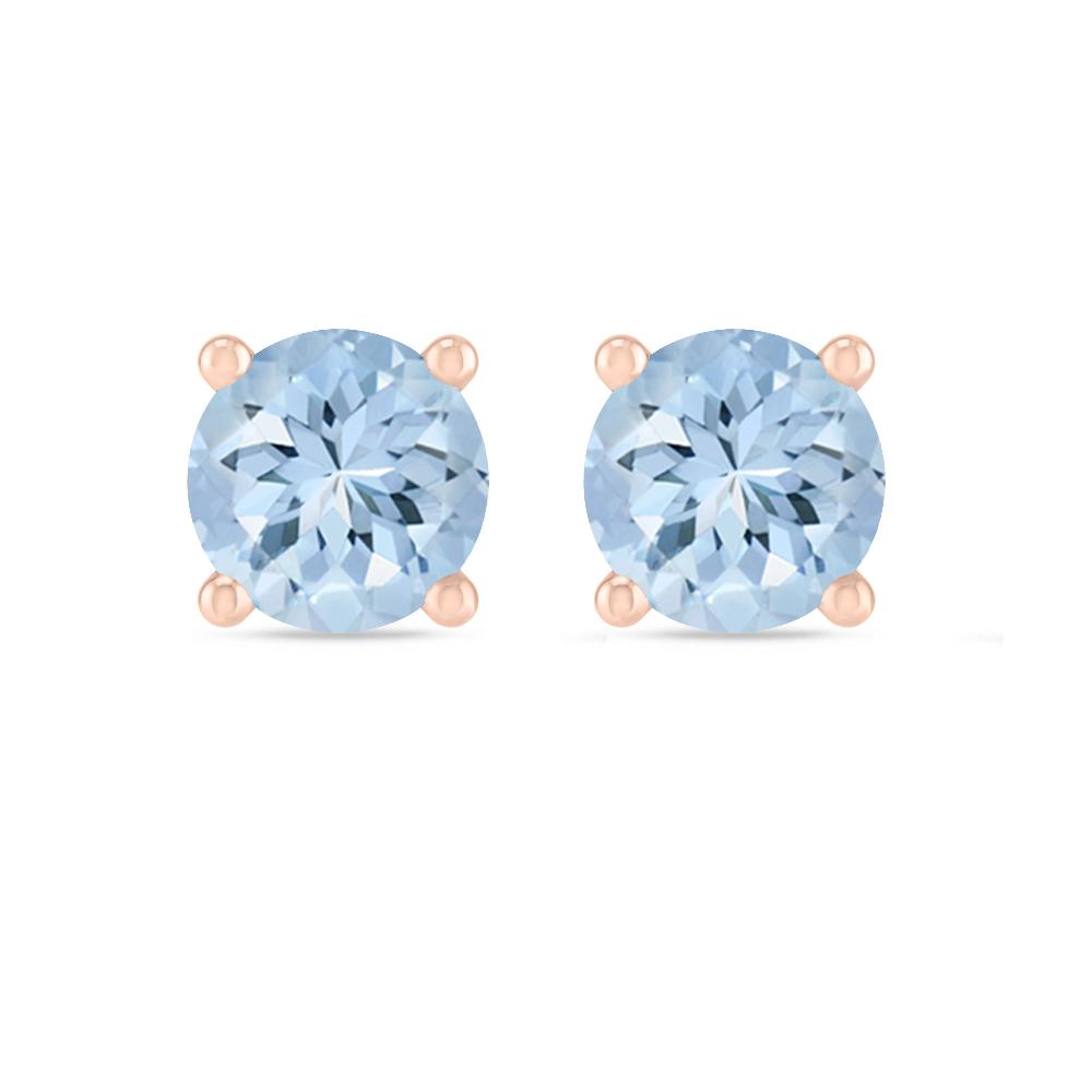 Rose Gold - Aquamarine