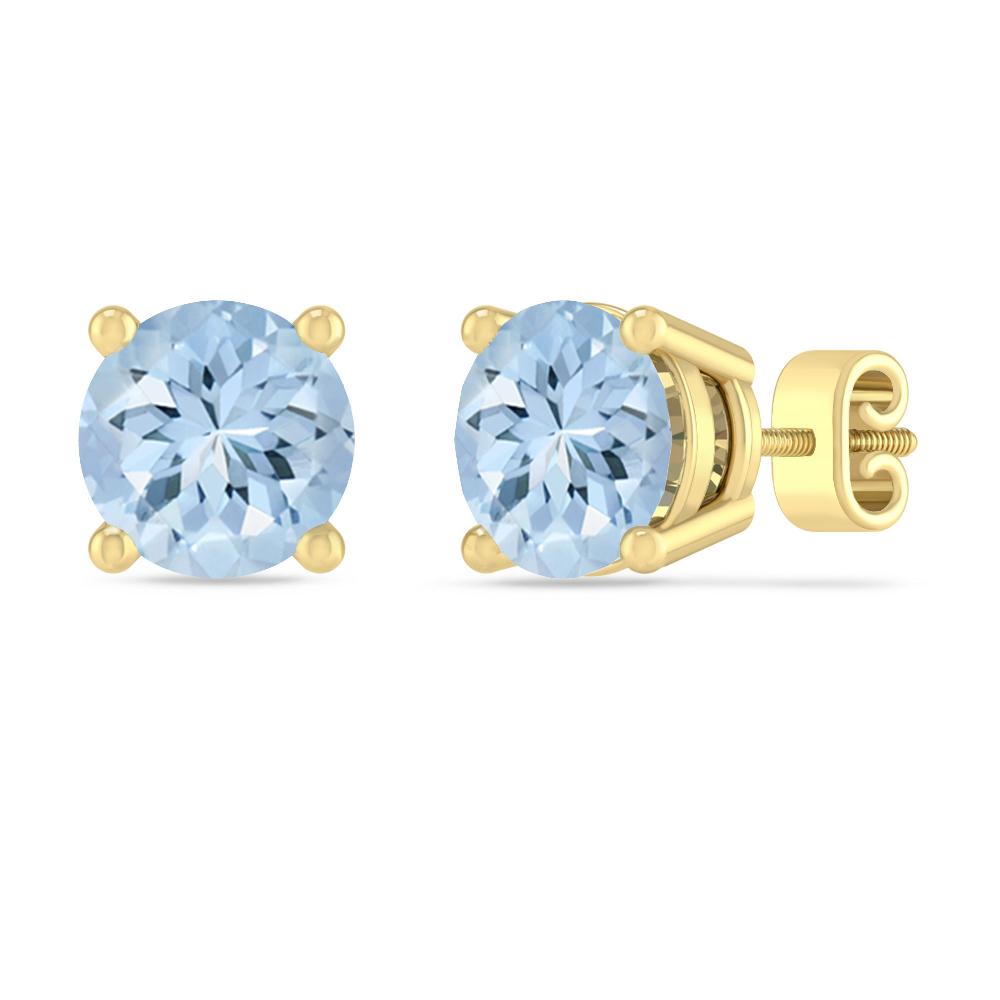 Yellow Gold - Aquamarine