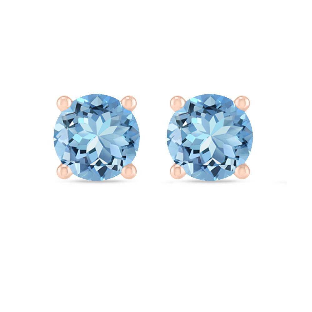 Rose Gold - Aquamarine