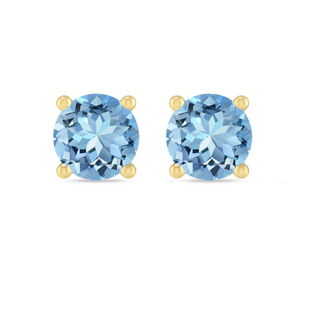 Yellow Gold - Aquamarine