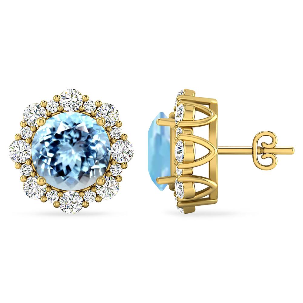 Yellow Gold - Aquamarine