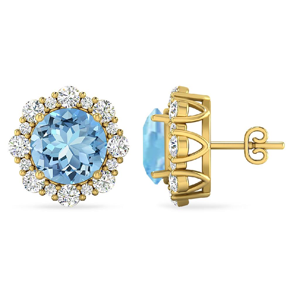 Yellow Gold - Aquamarine